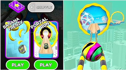 Going Balls Portal Run Gameplay Walkthrough Android, iOS [4k]