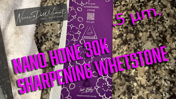 Nano Hone 30k Whetstone - 30,000 grit polishing Stone (Razors, High end knives, the finest Apex!)
