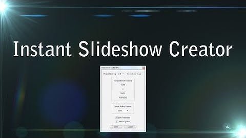 Instant Slideshow Creator Demo