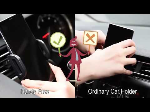 TOMKAS Car Qi Wireless Charger 10W For iPhone X XS Max XR Samsung Sensor Holder Car Wireless Charger