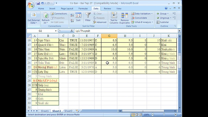 Hướng dẫn dùng excel 2007 năm 2024