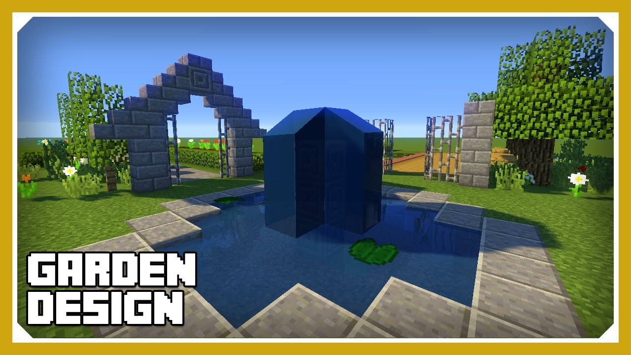 Minecraft How To Build A Garden Design Tutorial Easy Survival