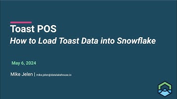 Toast POS - Enable 3rd Party Data Streams and Integration
