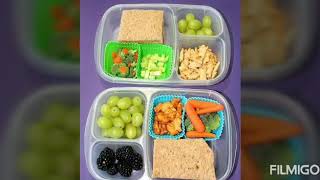 healthy lunch or snack  in box/déjeuner sain ou collation en boîte / غداء صحي أو وجبة خفية ￼