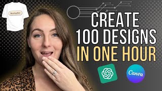 How To Create 100 TShirt Designs In 1 Hour For FREE With Canva + Chat GPT (For Etsy POD)