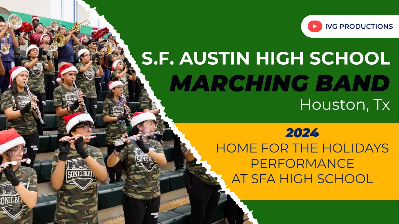 Stephen F. Austin High School Marching Band at 2024 Home For The Holidays Battle Of The Bands 
