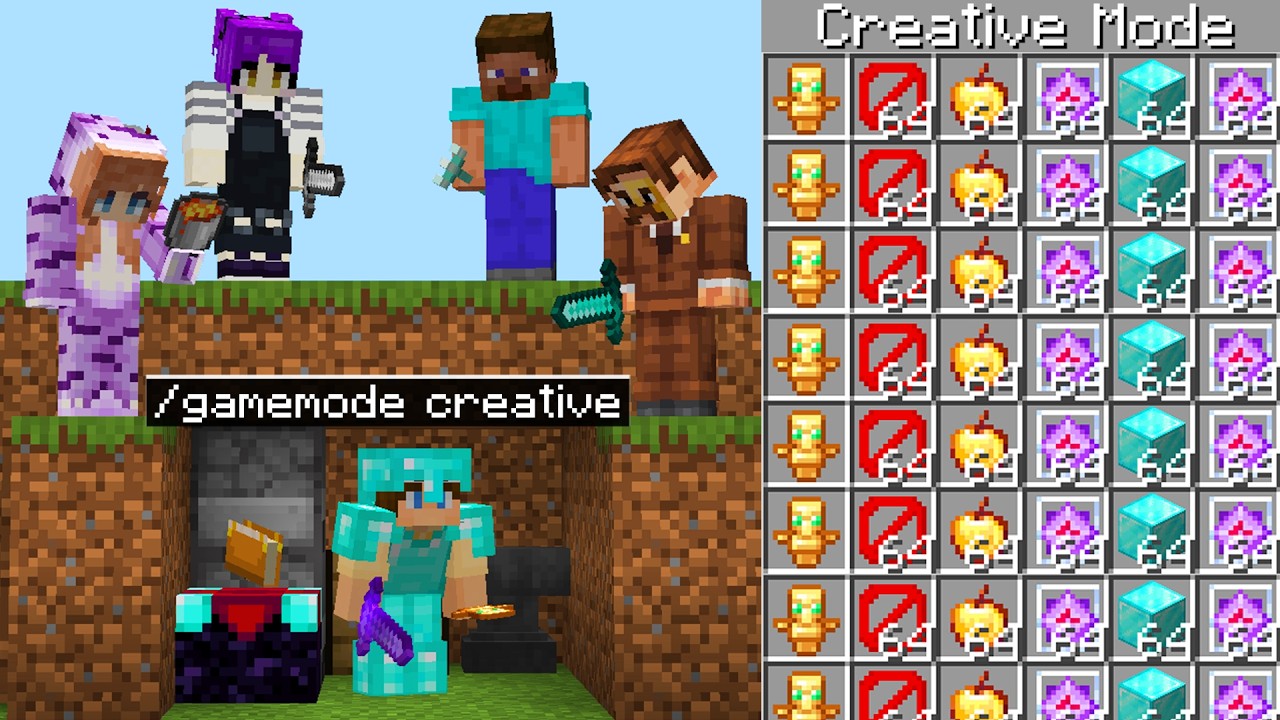 Cheating with Creative Mode Until I'm Caught...