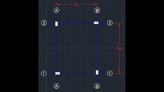 AutoCAD Columns Plan with Grid Lines (Row & Column numbers) Block LineType and Layer