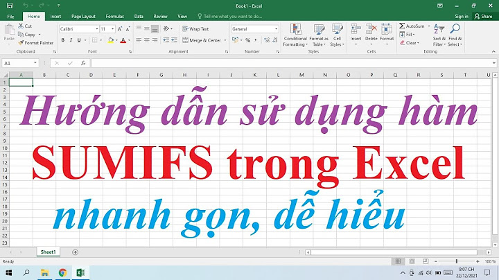 Hướng dẫn sử dụng hàm sumifs