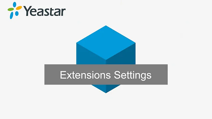 Lesson 4 S-Series PBX Extensions Settings
