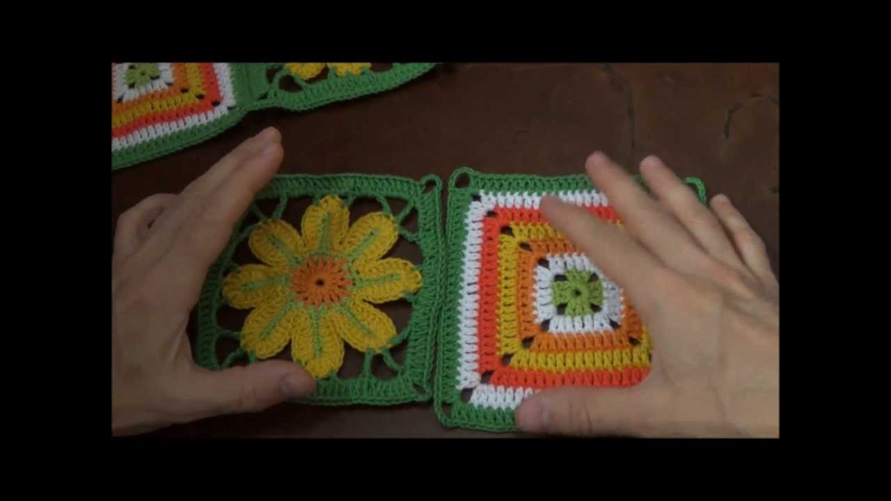 Come Unire Le Piastrelle All Uncinetto Tutorial Parte 1 Joining Crochet Squares Granny Square Crochet Videos