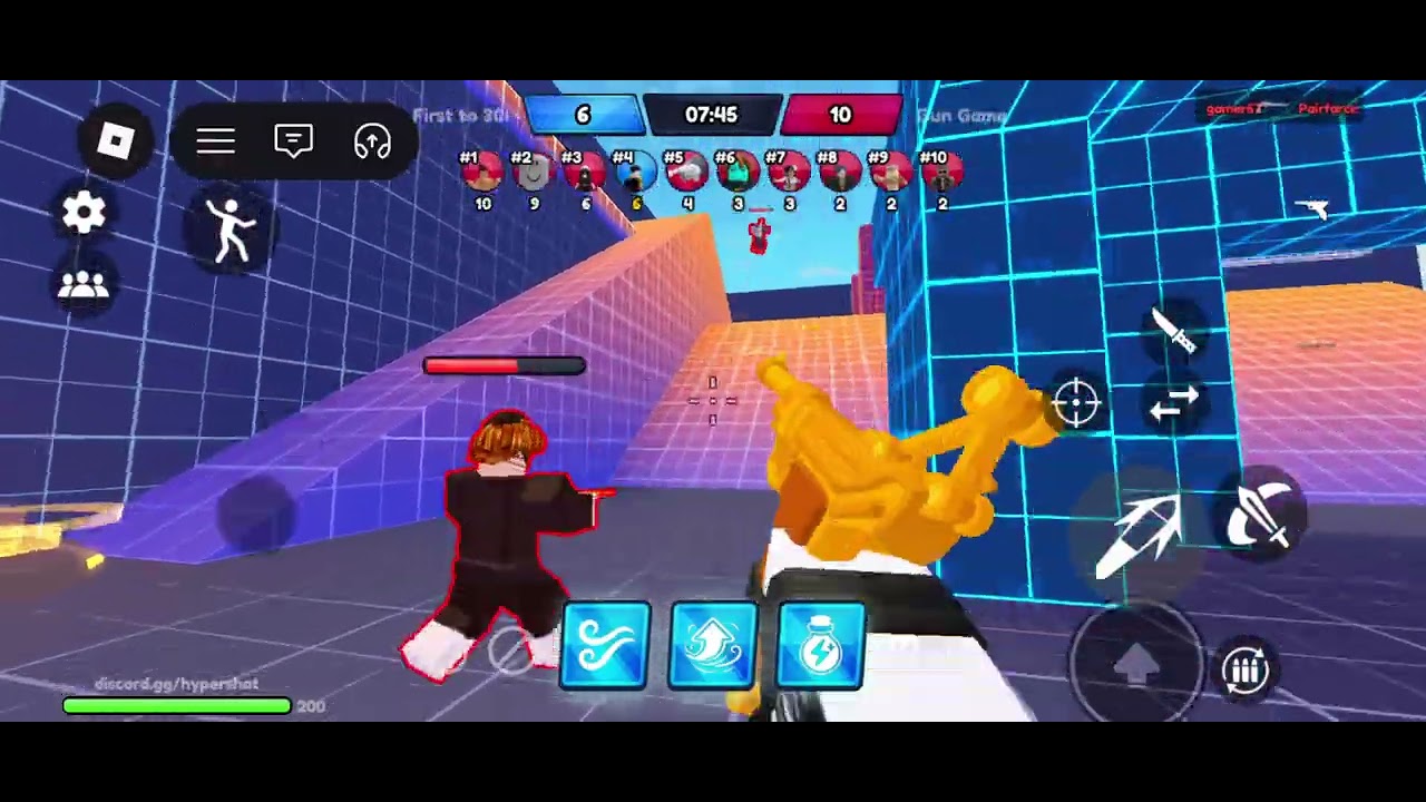 Hyper shot but no one's on your team