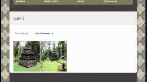 Pemrograman Internet 2  - Website Wisata Sejarah dan Budaya