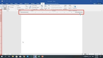 how to fix Ruler on Office Word 2016