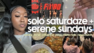 Weekly Vlog 007 Solo Saturdaze Serene Sundays Sunday Dinner, Influencer Gyms, New Church