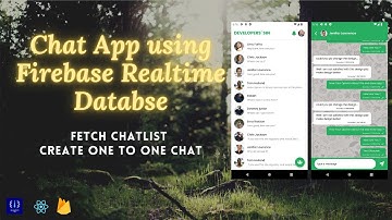 #6 Chatlist Fetch | One to One Chat - Chat App | Firebase Realtime Database | React Native