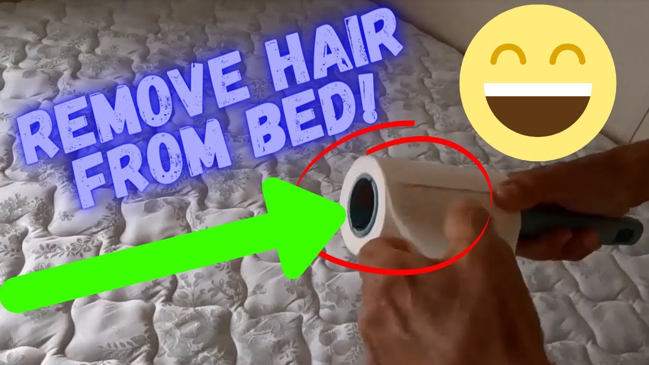 How to clean hair off bed