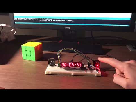 Rubik's Cube timer using Arduino