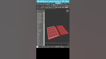 3ds Max Tutorial: Quickly Modeling an Open Book #shorts #3dsmax #array #book