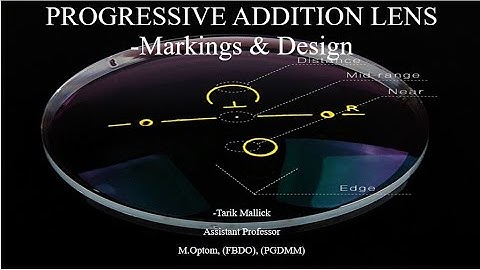 Progressive Addition Lenses (Part II)- Markings, Optics, Design.