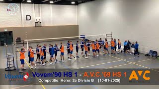 Volleybal Heren 2e Divisie B: Vovem'90 H1 - A.V.C.'69 H1 [10-01-2025]