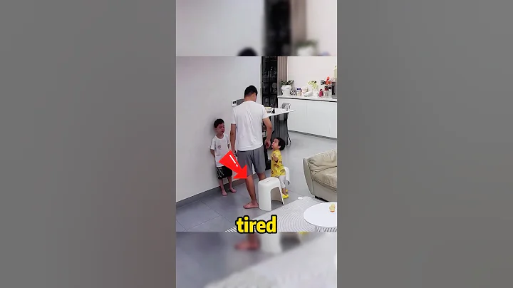 Toddler stops dad’s discipline in the sweetest way possible.#shorts #love #hearttouching
