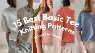 15 Best Basic T Knitting Patterns in EVERY Yarn Weight
