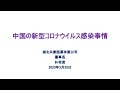 中国の新型コロナウイルス 感染事情　2020年3月20日