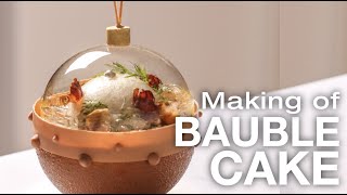 Making of Christmas Bauble Cake