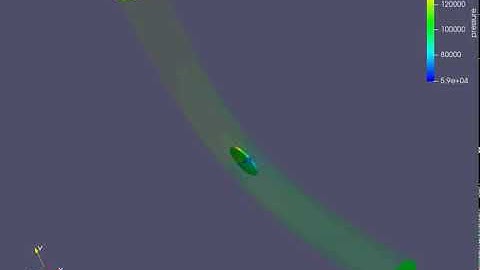 Steady State Flow of Air over Throttle body- Pressure Animation.