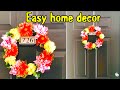 DIY HOME DECOR / WREATH MAKING / BEST OUT OF WASTE / EASY CRAFT / DOLLAR TREE CRAFT
