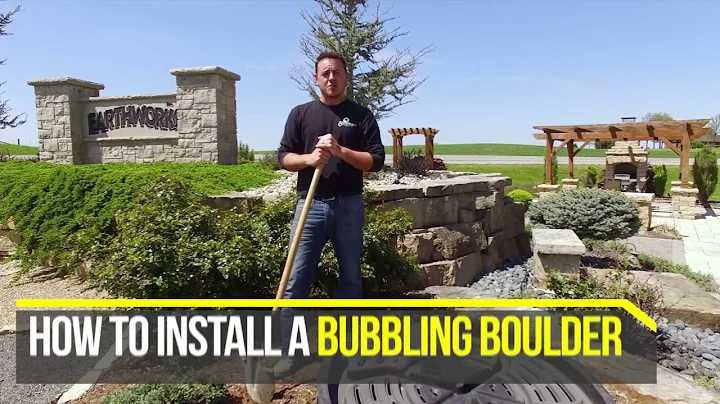 How to Install a Bubbling Boulder