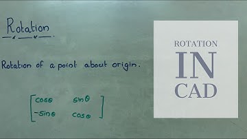 Rotation in CAD(2D transformation): Computer graphics