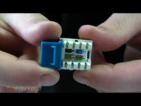 A Network 101 how-to: Punch Down Cat5/E/Cat6 Keystone Jack Presented by FireFold