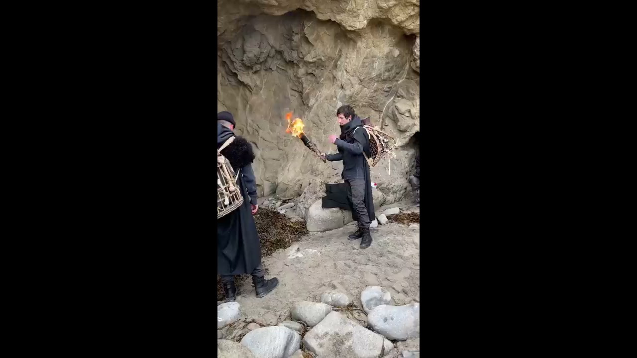 we had so much stuff in our backpacks during The Outside music video.