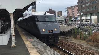 ７８７系・特急かもめ１４号　鳥栖駅を発車　ＪＲ九州　鹿児島本線　２０１６年１０月２５日