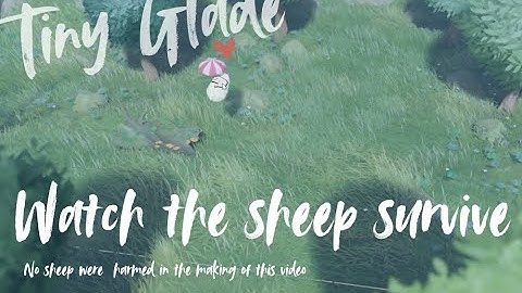 Sheep and and umbrella - Tiny Glade