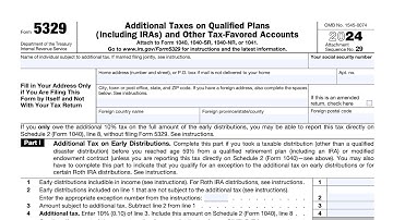IRS Form 5329 walkthrough (Additional Taxes)