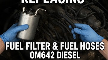 DIY: Mercedes Diesel W211 e320 Bluetec (OM642) Fuel Filter & Fuel Hoses Replacement 
