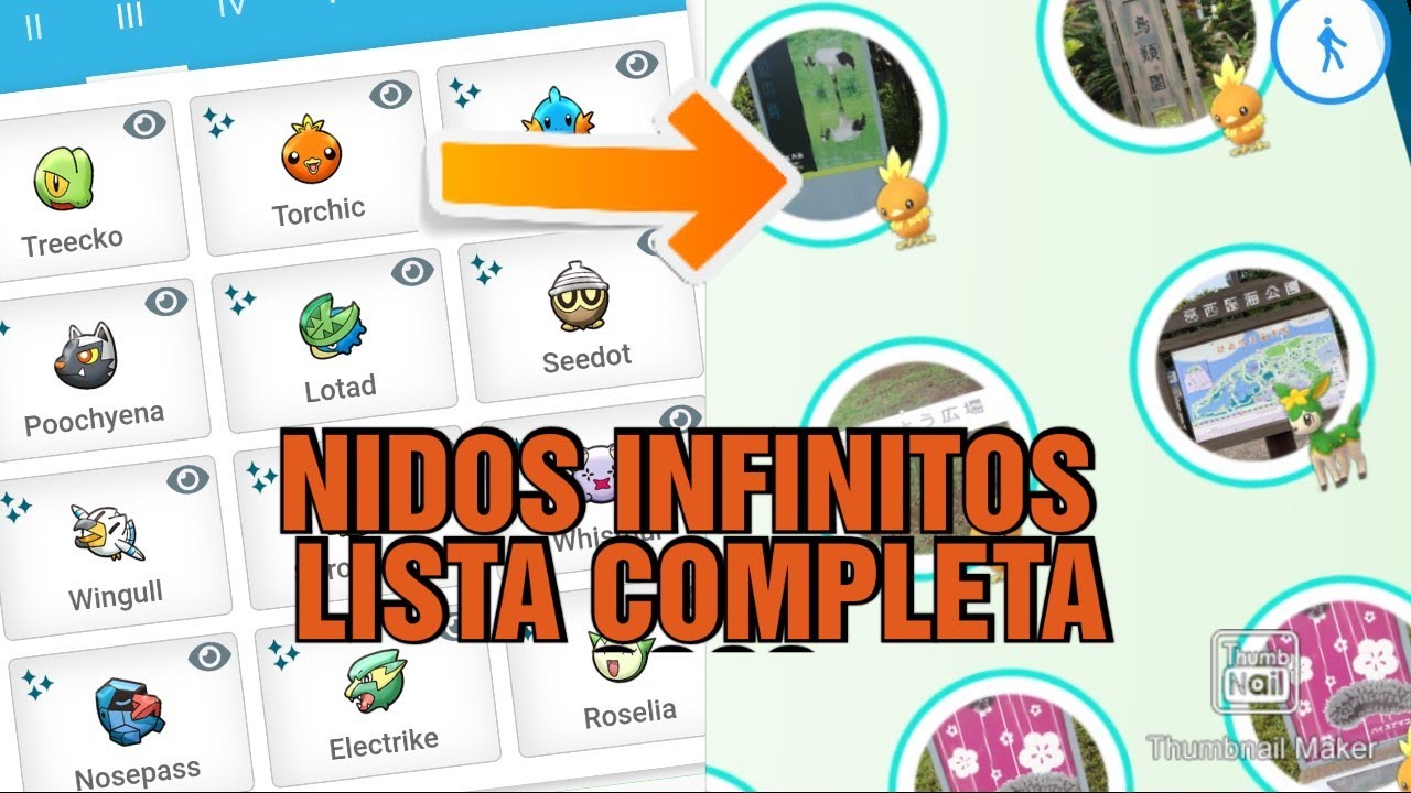 Lista Actualizada 2023] Dónde están nidos Pokémon Go