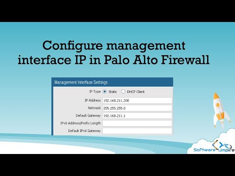 Configure Palo Alto Management Interface