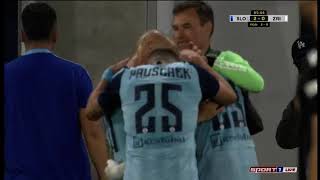 UEFA Champions League. Sh. Zuberu goal (Slovan 2:0 Zrinjski)