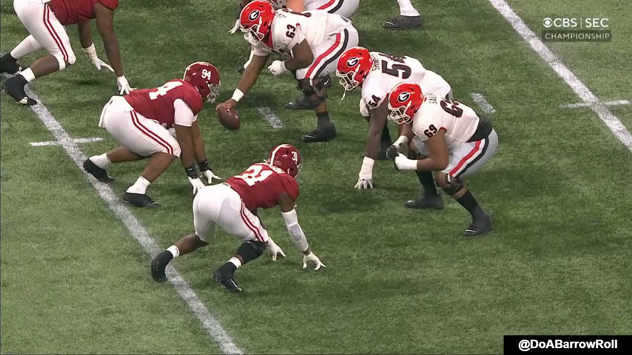 (SEC CCG) Georgia OL/Offense vs Alabama Defense (2021)