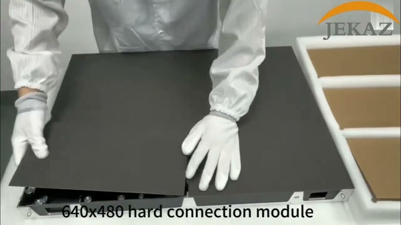 Demo of how to connect led modules of 640x480mm hard pin connection