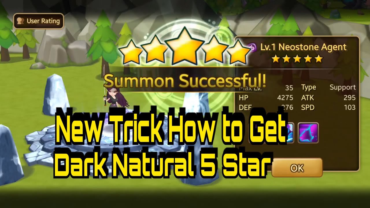 NEW!! TRICK HOW TO GET DARK OR LIGHT NATURAL 5 STAR Summoner War