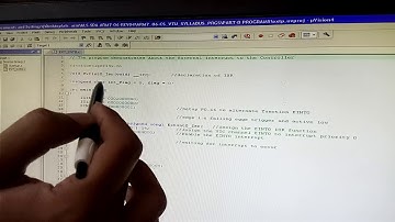 Demonstrate the use of an external interrupt to toggle an LED On/Off.