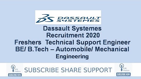 Dassault Systemes Recruitment 2020 Freshers