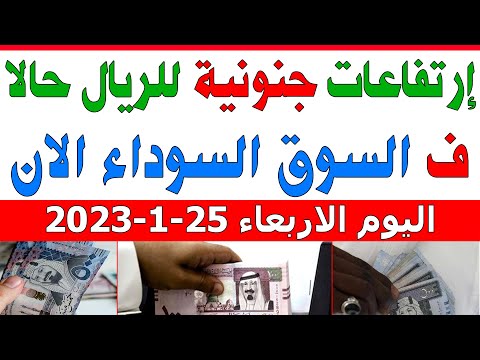 اسعار الريال السعودي اليوم | اسعار الريال السعودي في السوق السوداء اليوم الاربعاء 2023/1/25 في مصر