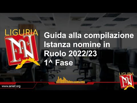 Compilazione Istanza nomina in ruolo1a fase   GUIDE ANIEF