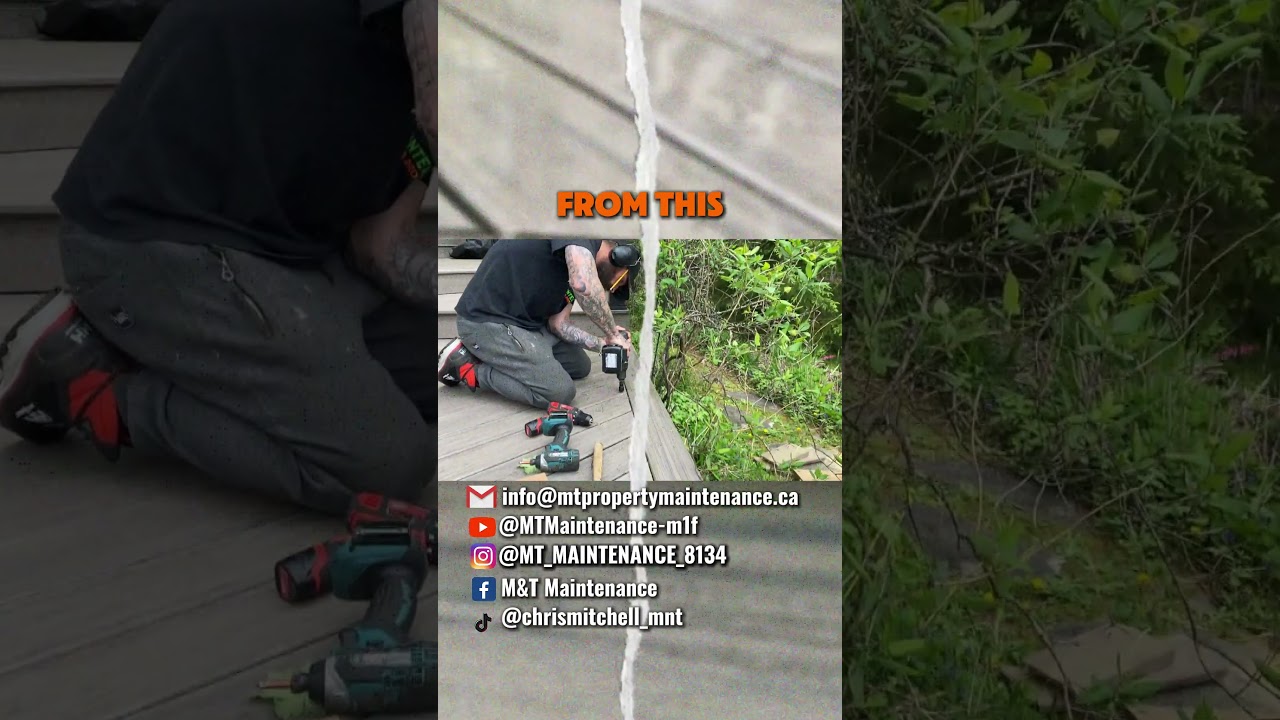 Look at this Awesome Deck repair transformation!